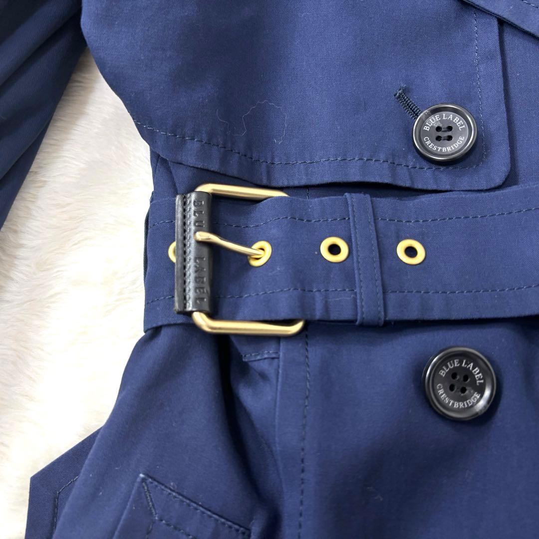 BLUE LABEL CRESTBRIDGE 裏地総柄 トレンチコート 38 M