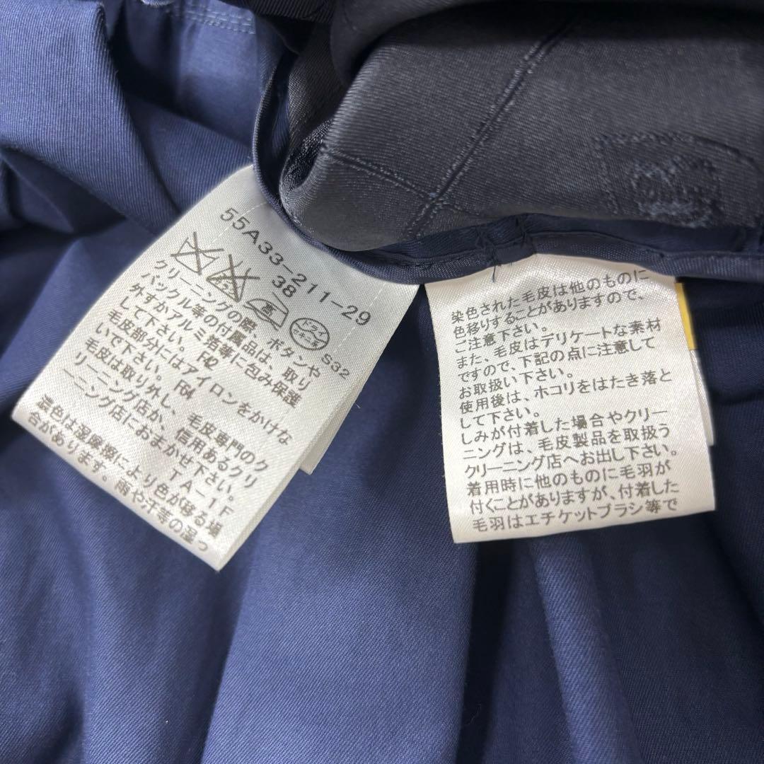 BLUE LABEL CRESTBRIDGE 裏地総柄 トレンチコート 38 M