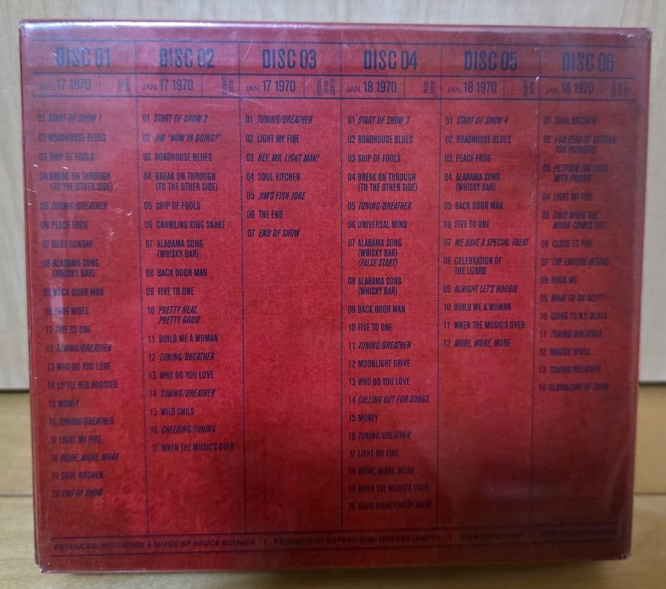 【6枚組】ザ・ドアーズ/Live In New York