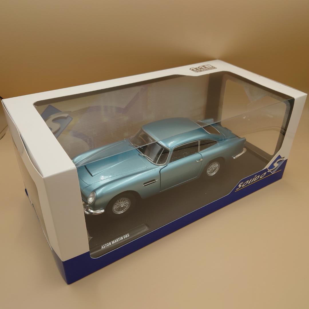 1/18 アストンマーティン DB5 1964 ブルー ソリド製ダイキャスト
