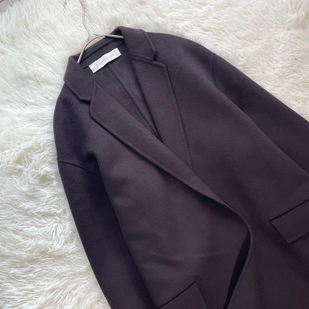 新品タグ付✨GALERIE VIE ウールダブルフェイス チェスターコート 完売