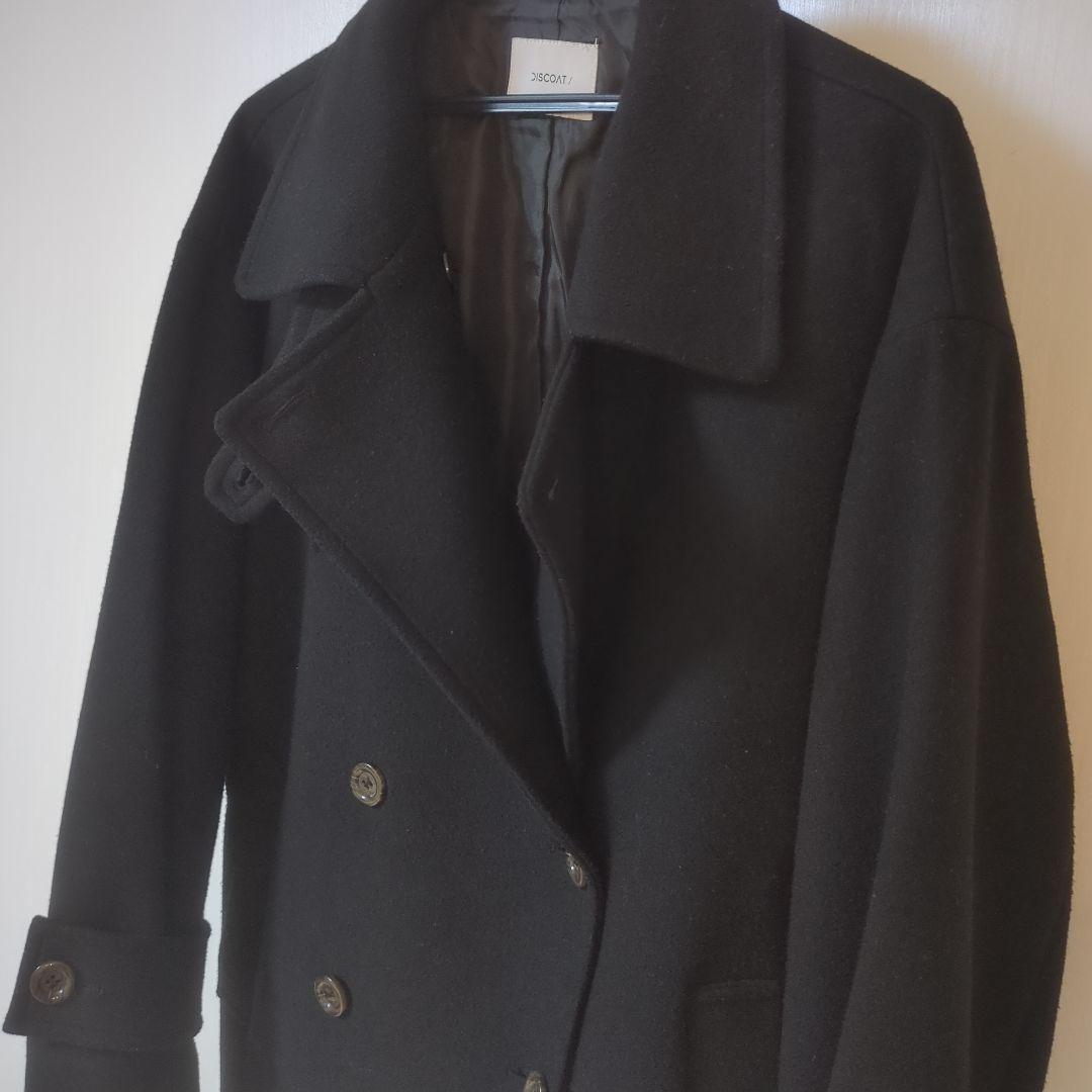 Discoat ディスコート 中空糸スタンドミドルコートブラック