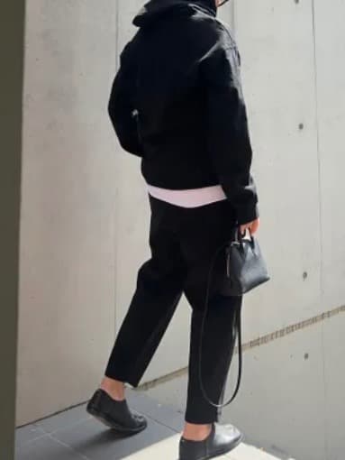 【新品】JULY NINE ふわもちパンツ/ブラック 36