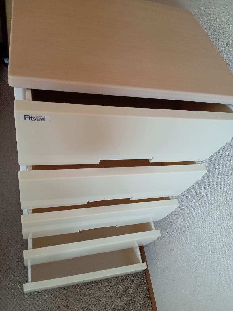 天馬 フィッツプラス チェスト 5段 メープル 幅55cm F5505