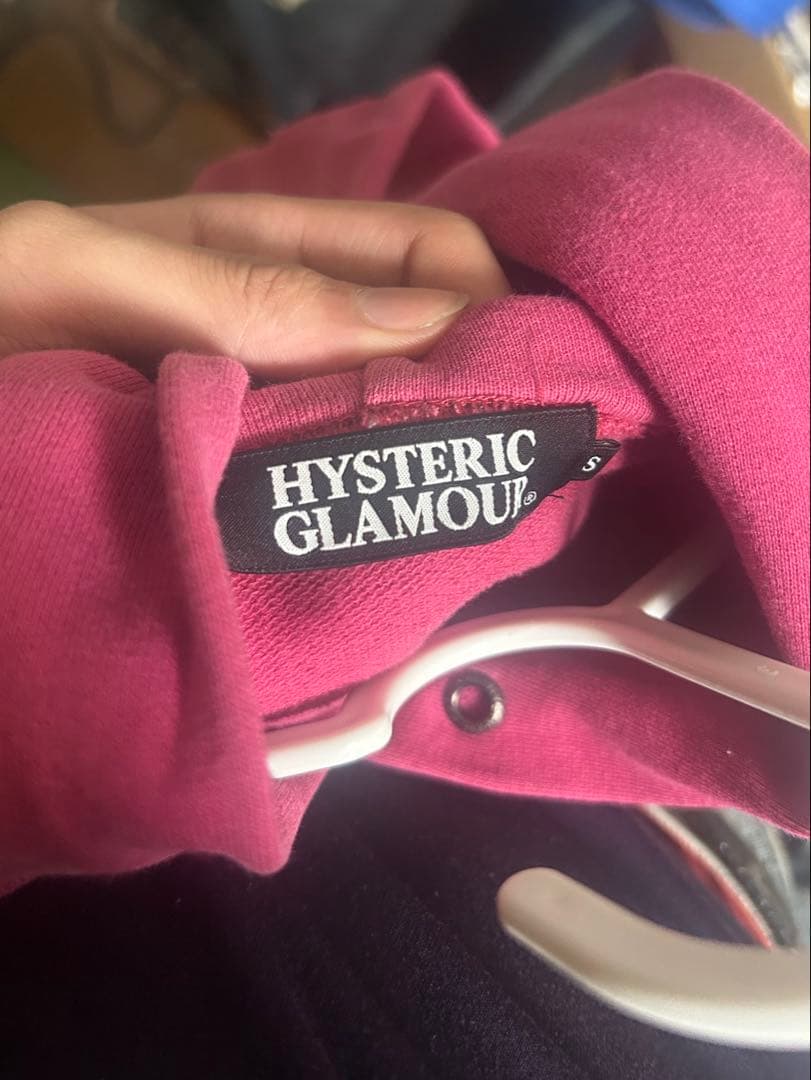 HYSTERIC GLAMOUR ピンクパーカー　ヒスガール
