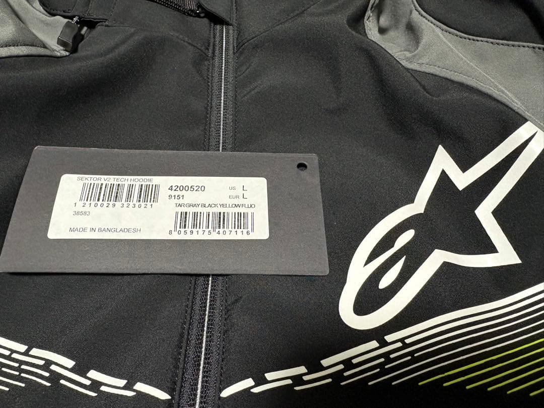 アルパインスターズ SEKTOR v2 TECH HOODIE ジャケット　L