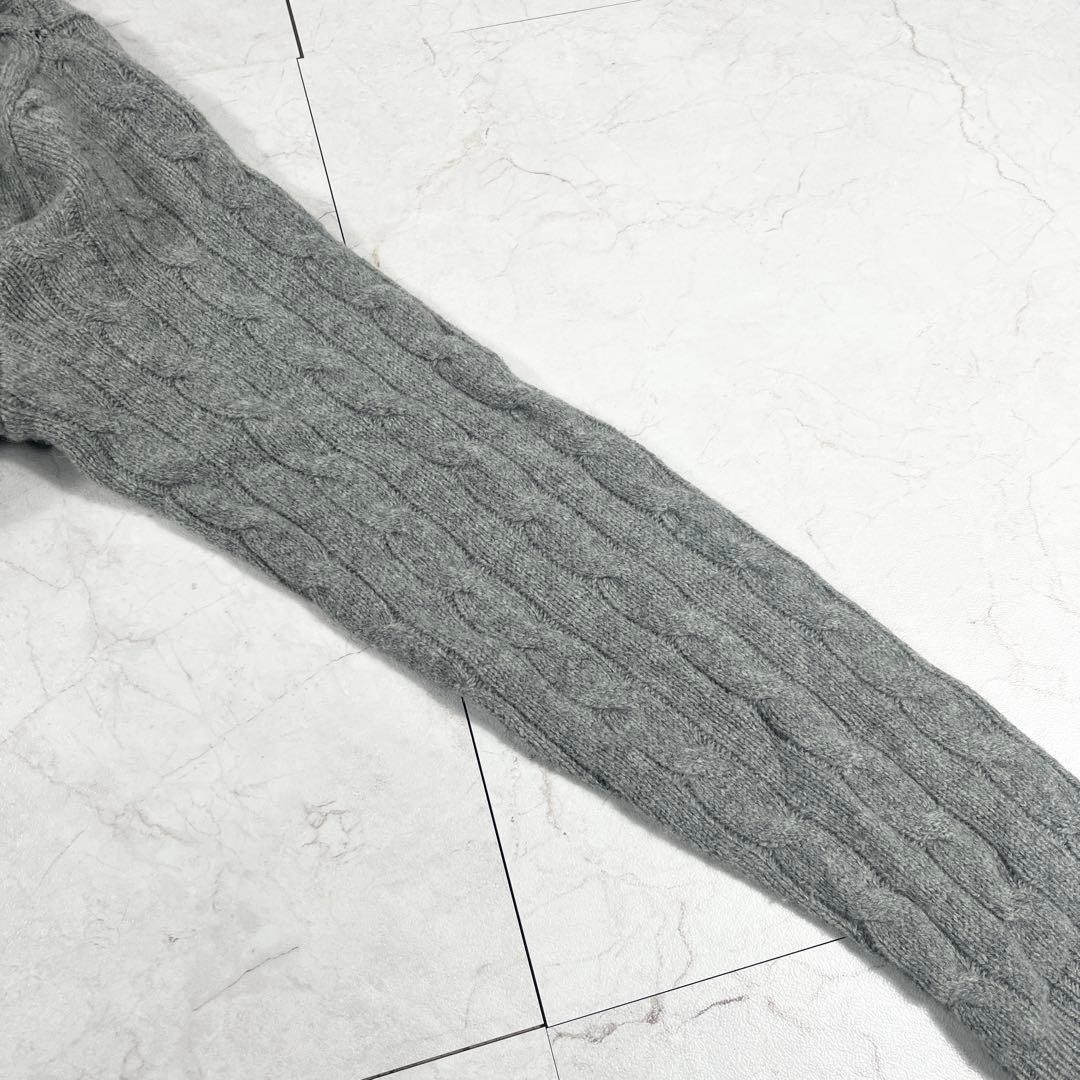 ✨美品 ポロラルフローレン 希少 ケープニット ケーブル レザーベルト希少XL