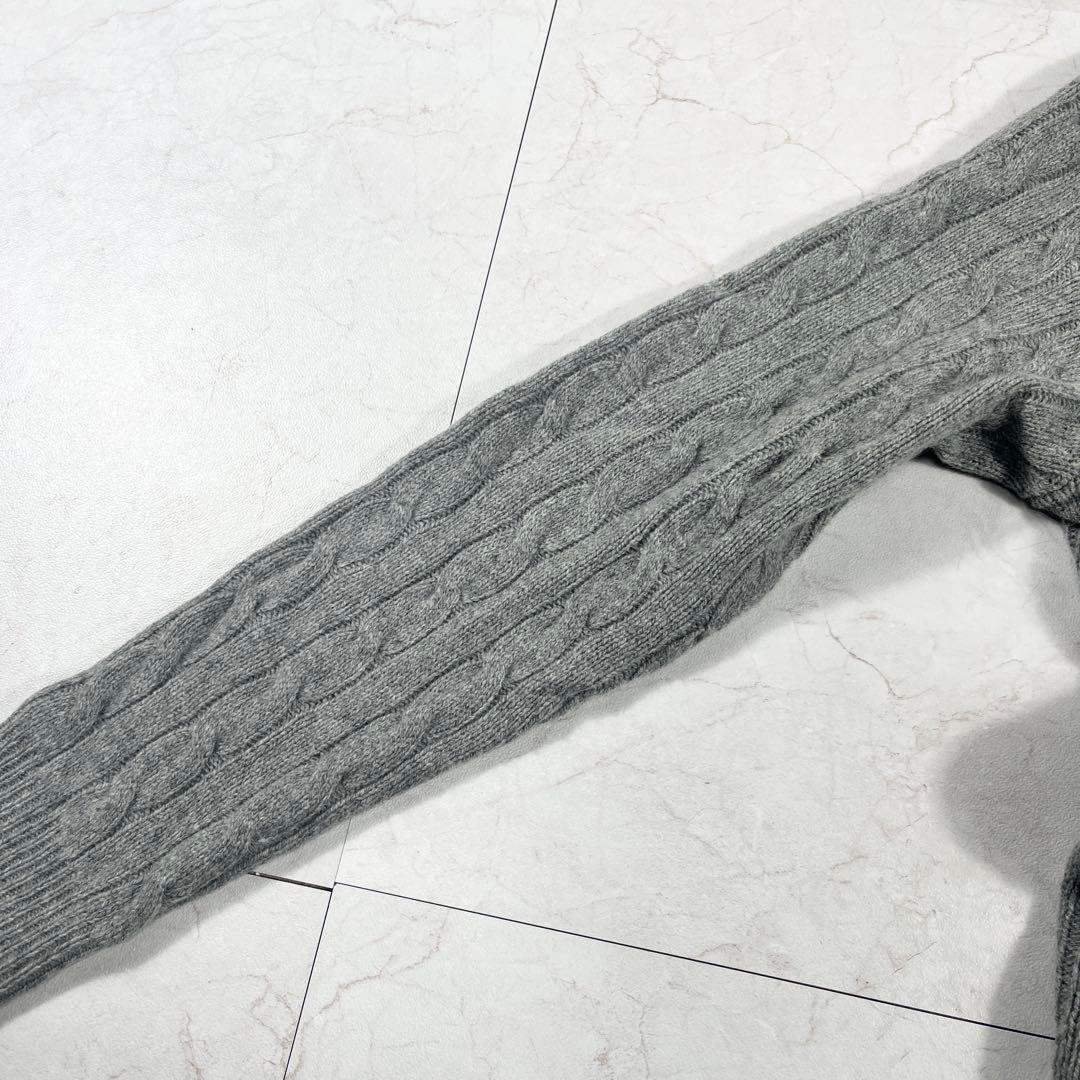 ✨美品 ポロラルフローレン 希少 ケープニット ケーブル レザーベルト希少XL