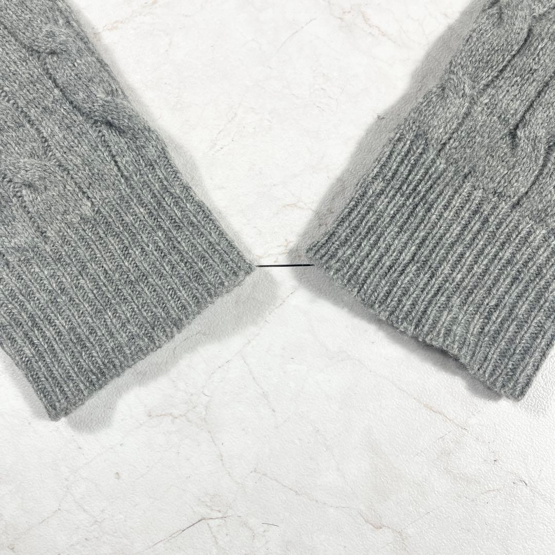 ✨美品 ポロラルフローレン 希少 ケープニット ケーブル レザーベルト希少XL