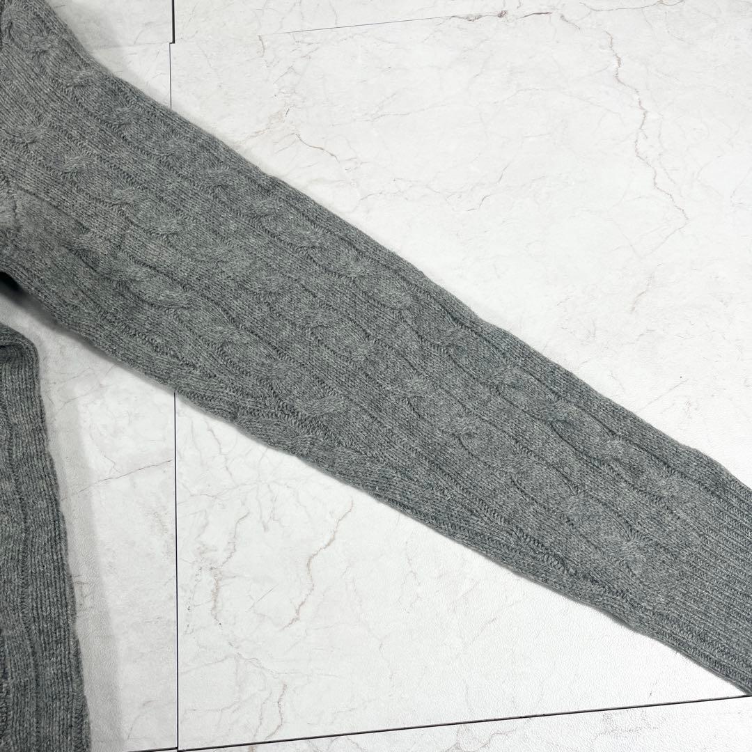 ✨美品 ポロラルフローレン 希少 ケープニット ケーブル レザーベルト希少XL