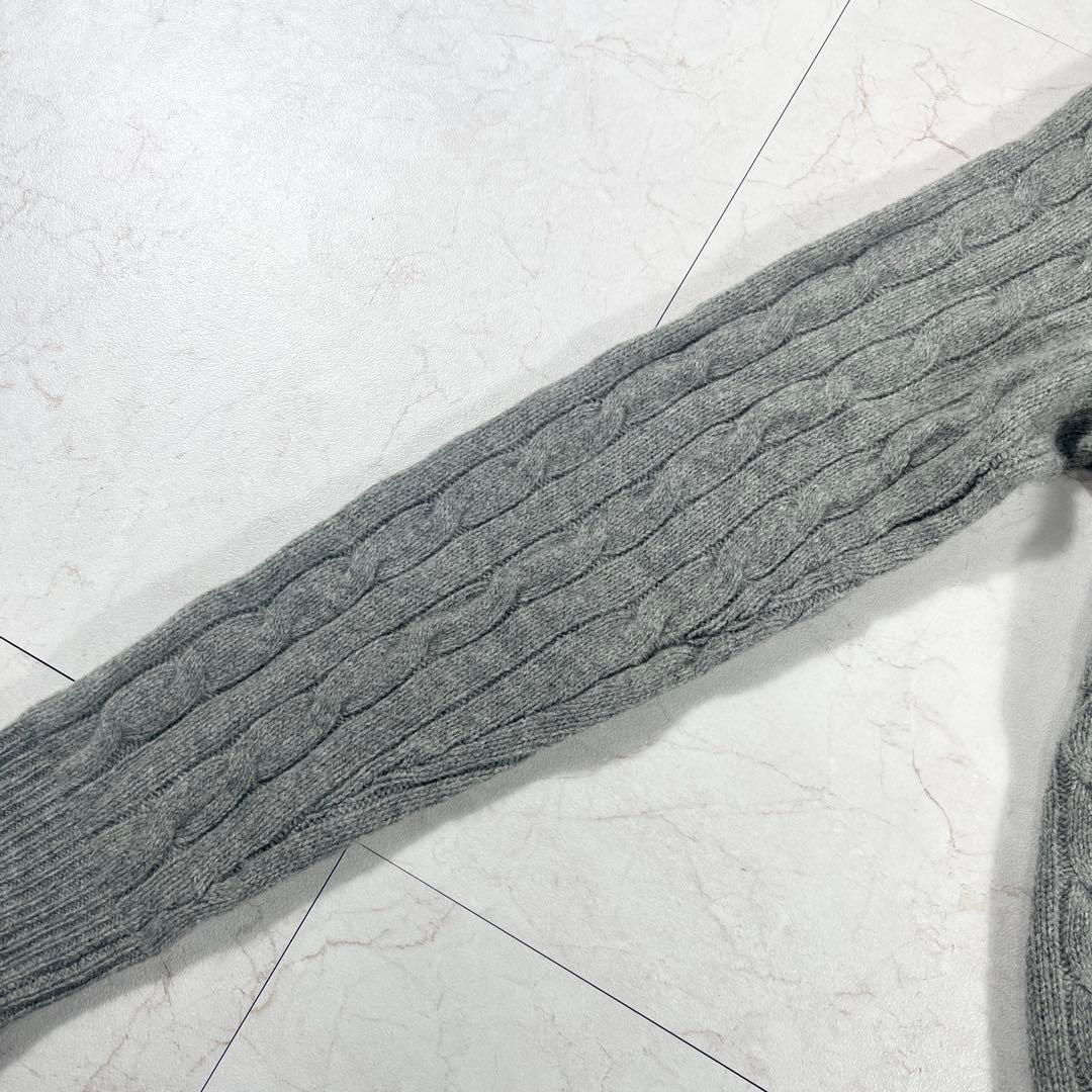 ✨美品 ポロラルフローレン 希少 ケープニット ケーブル レザーベルト希少XL