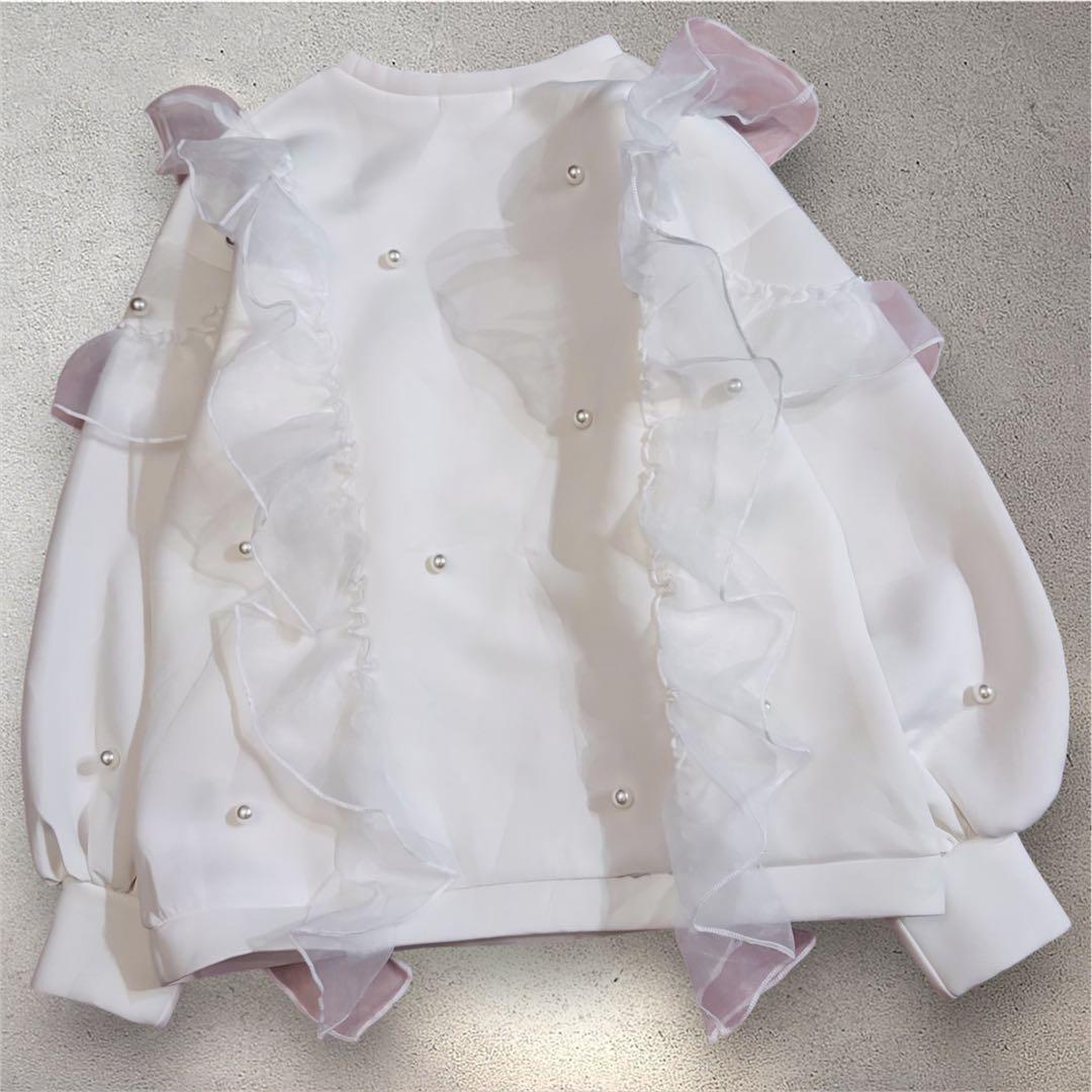 marryme マリーミー BABY PERL TULLE TOPS ホワイト