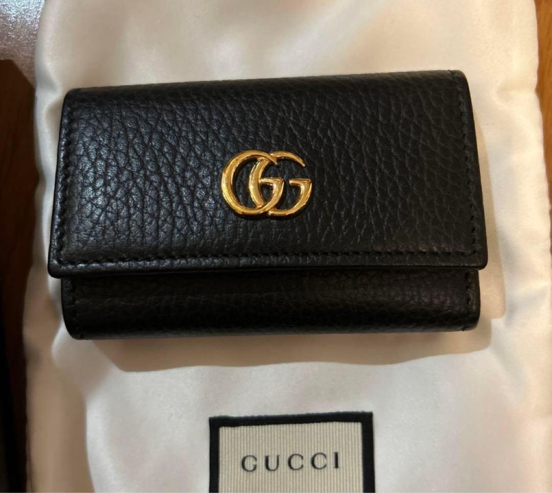 GUCCI 6連キーケース　マーモント　ブラック