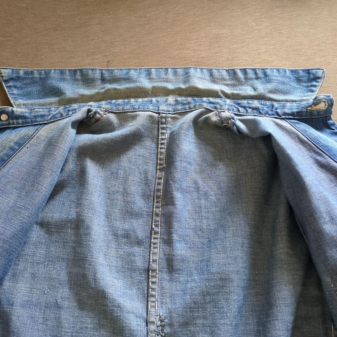 40s Vintage デニムカバーオール 大戦 4ポケ 月桂樹