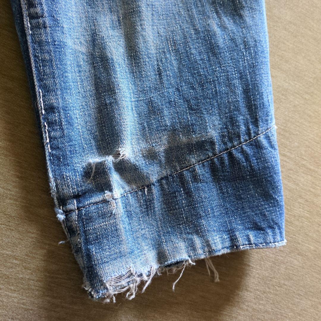 40s Vintage デニムカバーオール 大戦 4ポケ 月桂樹