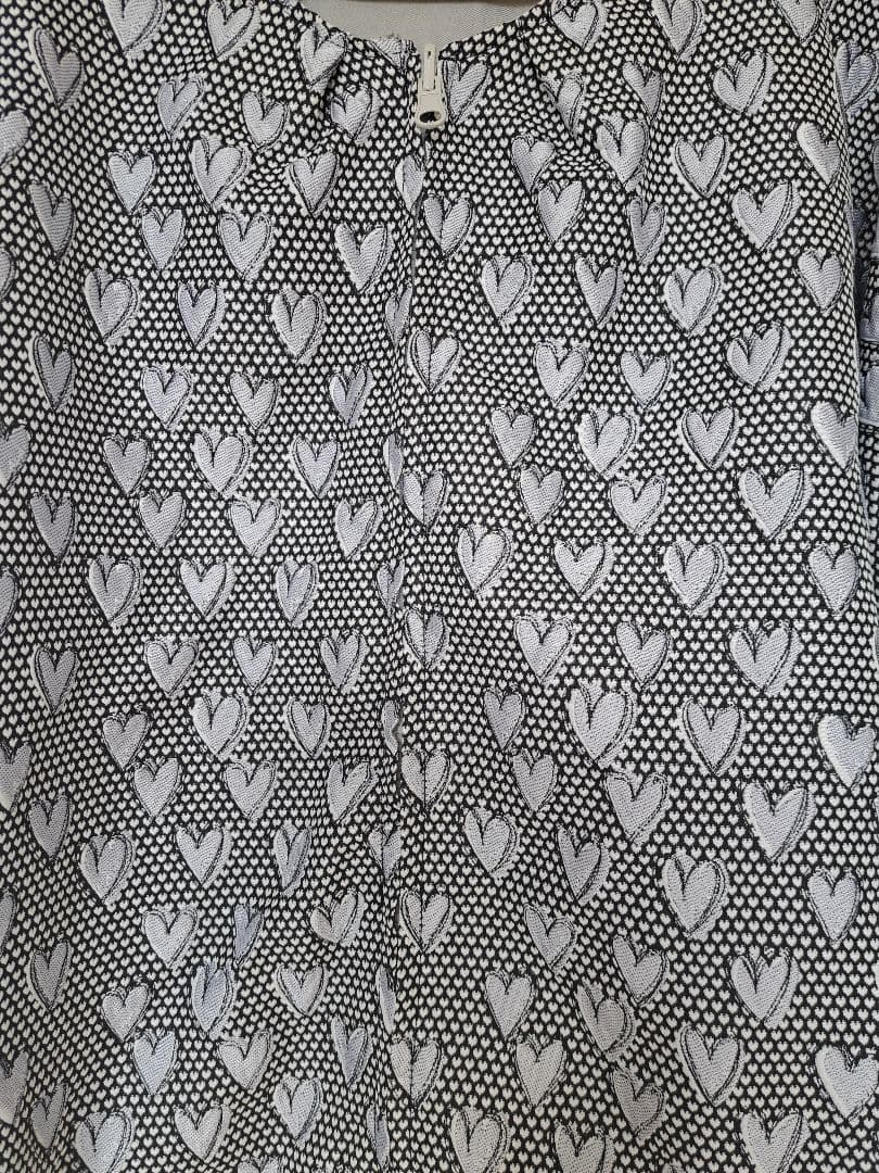 大きいサイズ 5 　シルバーハートハートバルーン袖リバーシブルBZ