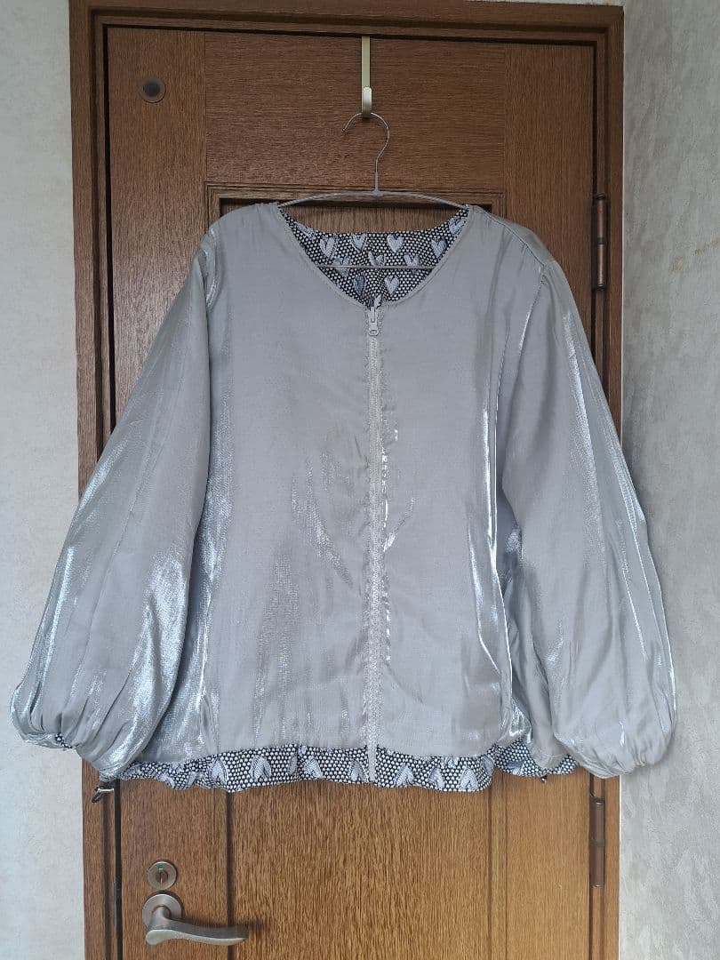 大きいサイズ 5 　シルバーハートハートバルーン袖リバーシブルBZ