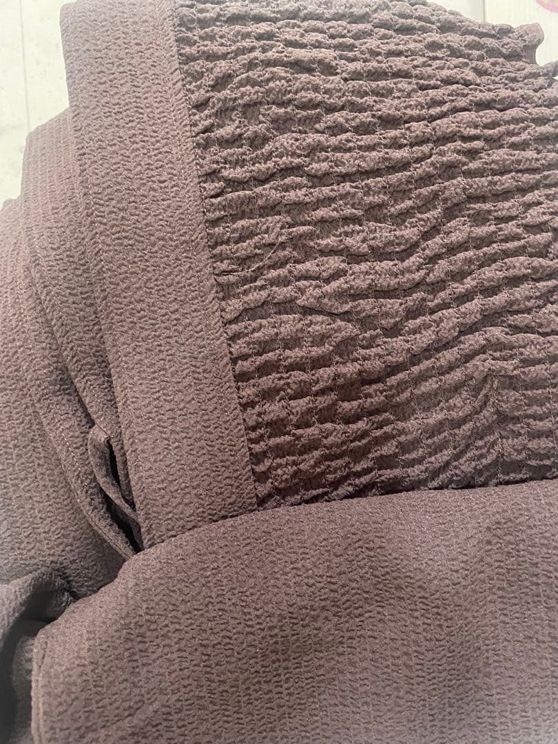 グローバルワーク　シャーリング　オールインワン　ブラウンL