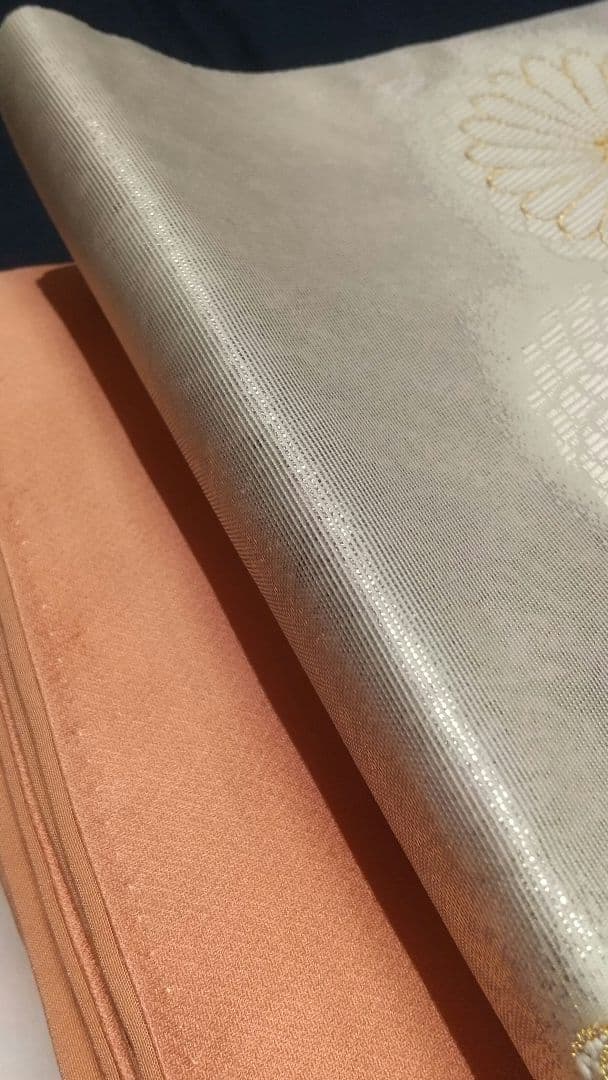 【袋帯】皇紫菊紋様 六通 431㎝