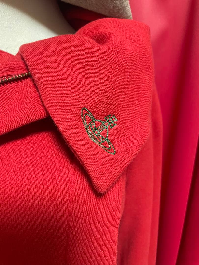 RAKUDO様本日限定ヴィヴィアンオーブアシメ襟2wayスウェットジップブルゾン