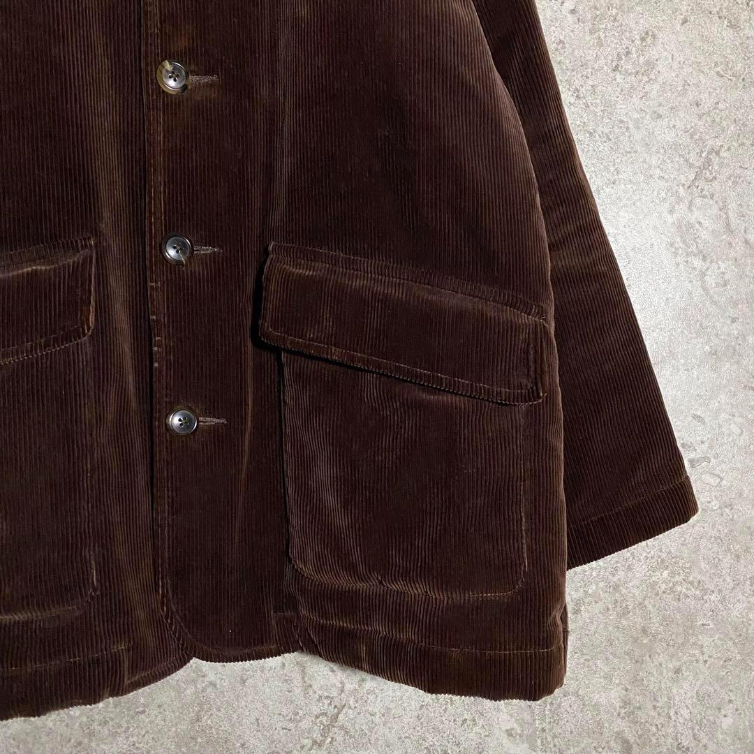 トゥモローランド コーデュロイジャケット カバーオール 中綿 ブラウン L