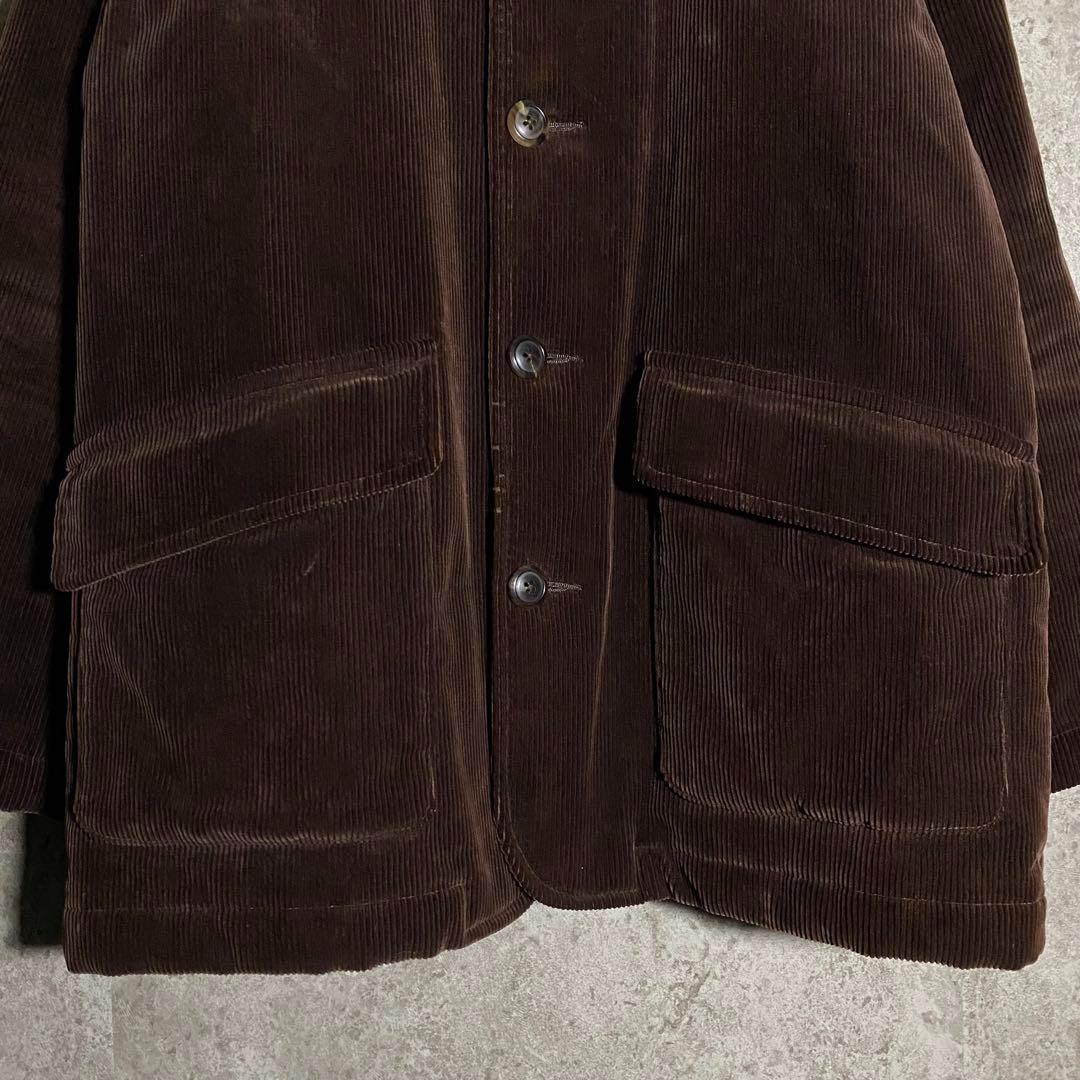 トゥモローランド コーデュロイジャケット カバーオール 中綿 ブラウン L