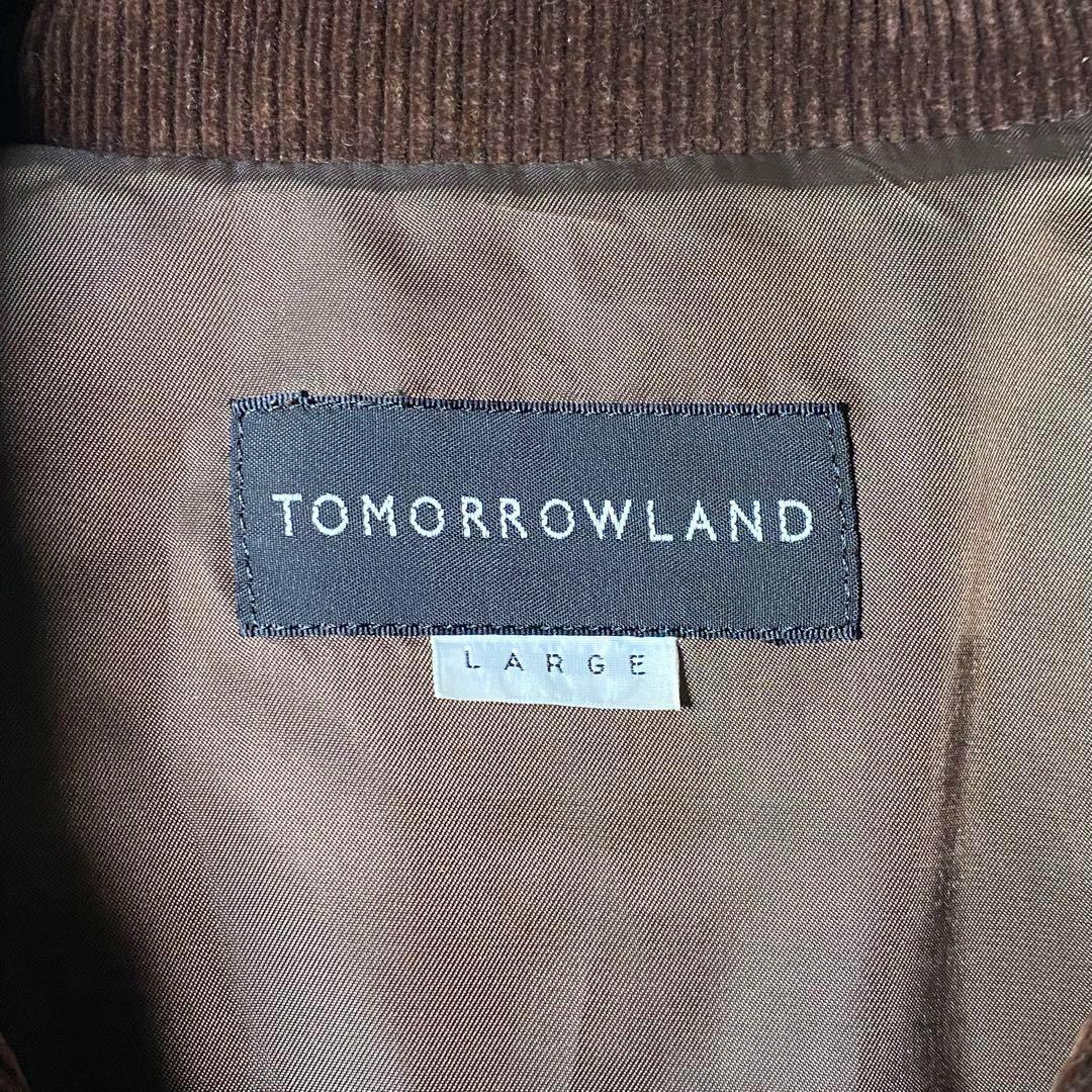 トゥモローランド コーデュロイジャケット カバーオール 中綿 ブラウン L