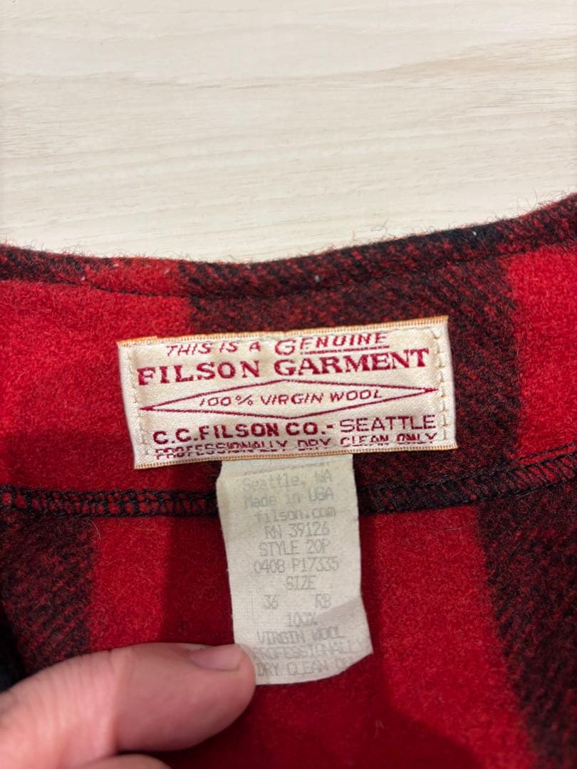 フィルソン　シングルマッキーノ　ベスト付き　36
