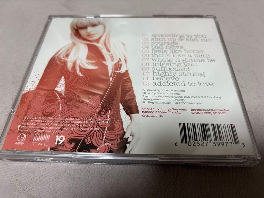 レア　オリアンティ　サインCD orianthi believe ビリーヴ