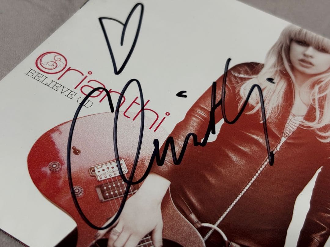 レア　オリアンティ　サインCD orianthi believe ビリーヴ