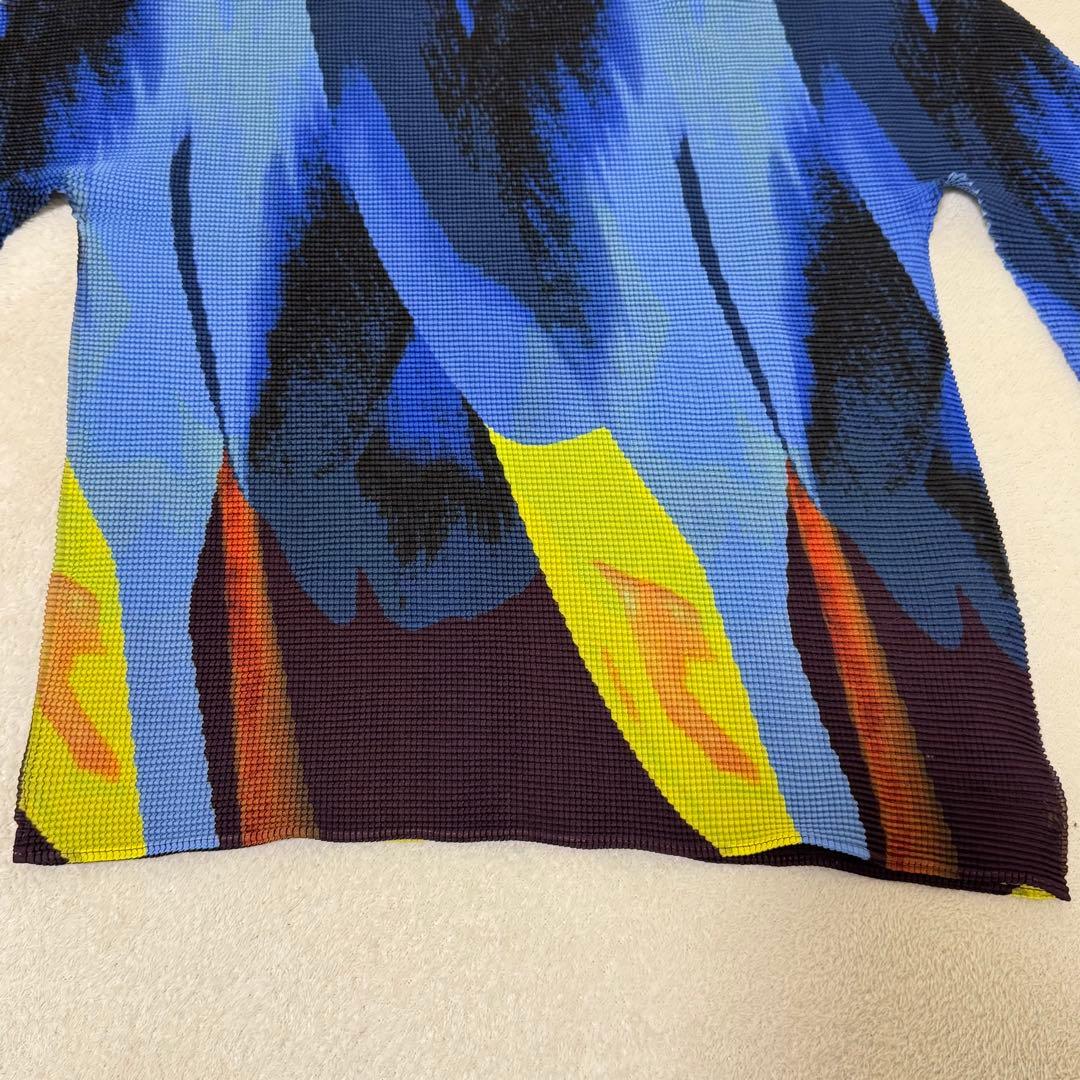 極美品✨ISSEY MIYAKE me グラデーション　プリーツ　長袖