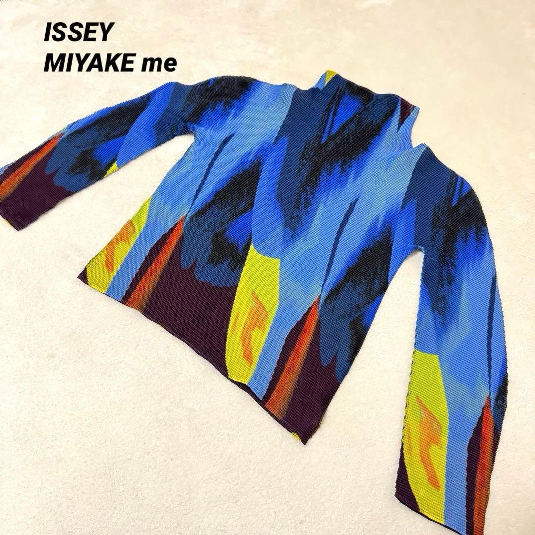 極美品✨ISSEY MIYAKE me グラデーション　プリーツ　長袖