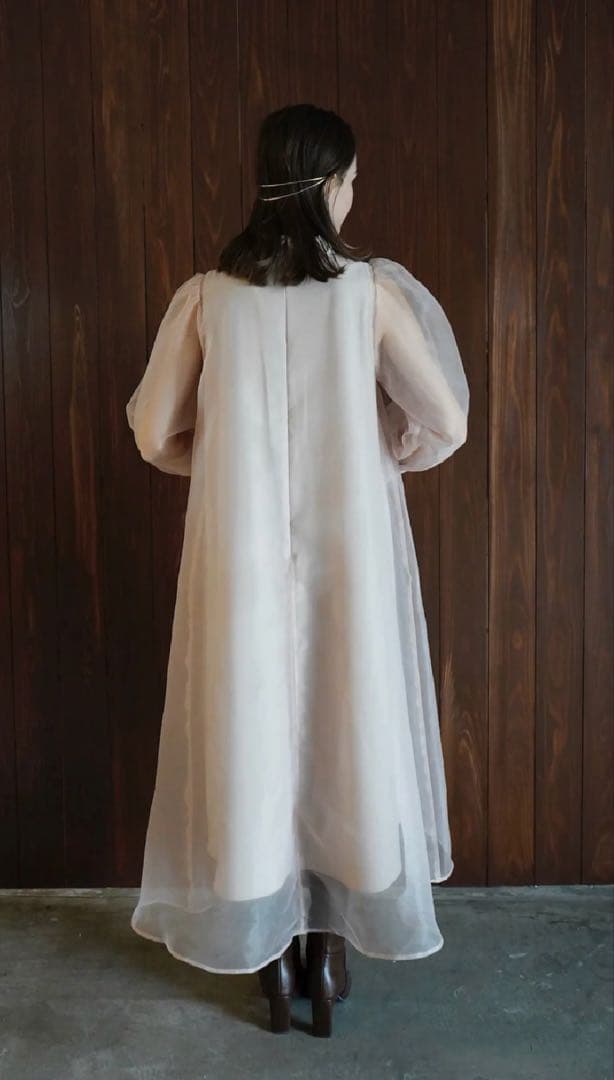【値下げ中】Acka. sheer over one-piece（beige）