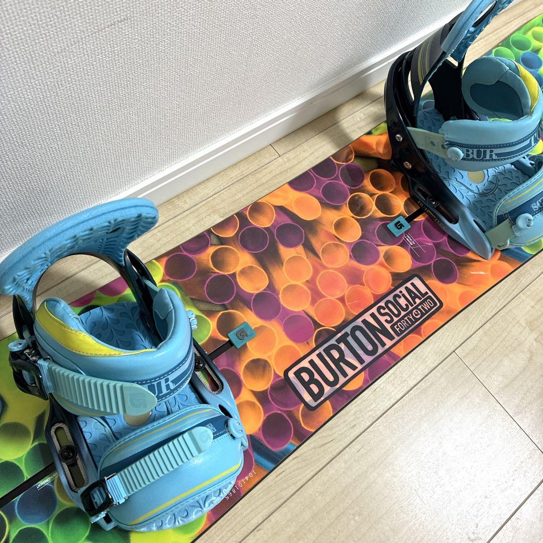 【美品】BURTON SOCIAL 142㎝ SCRIBE S カバー付き