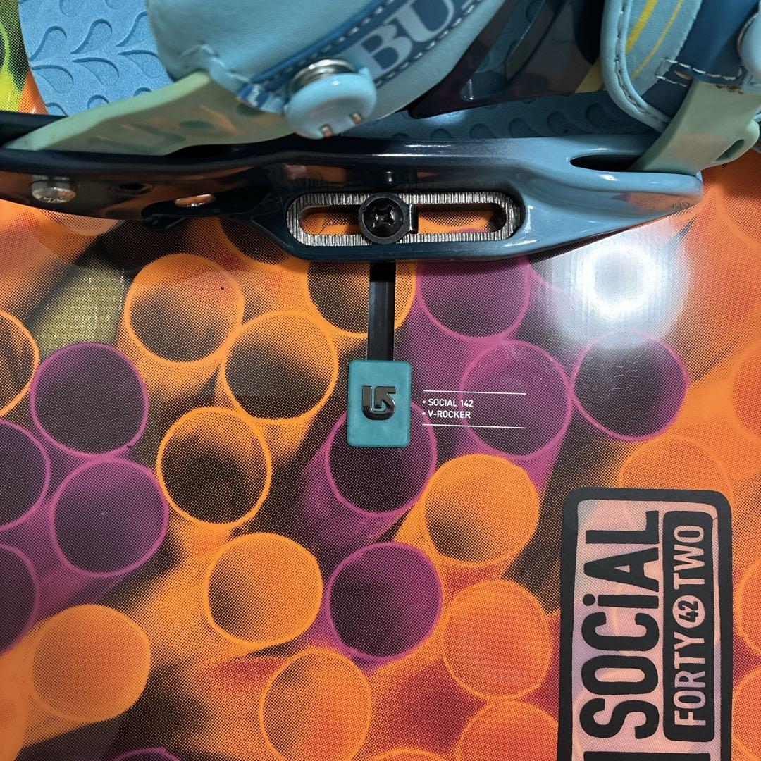 【美品】BURTON SOCIAL 142㎝ SCRIBE S カバー付き