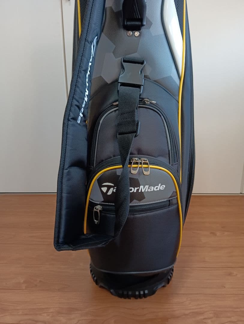 テーラーメイド キャディバッグ 黒/黄色 カモフラ柄
