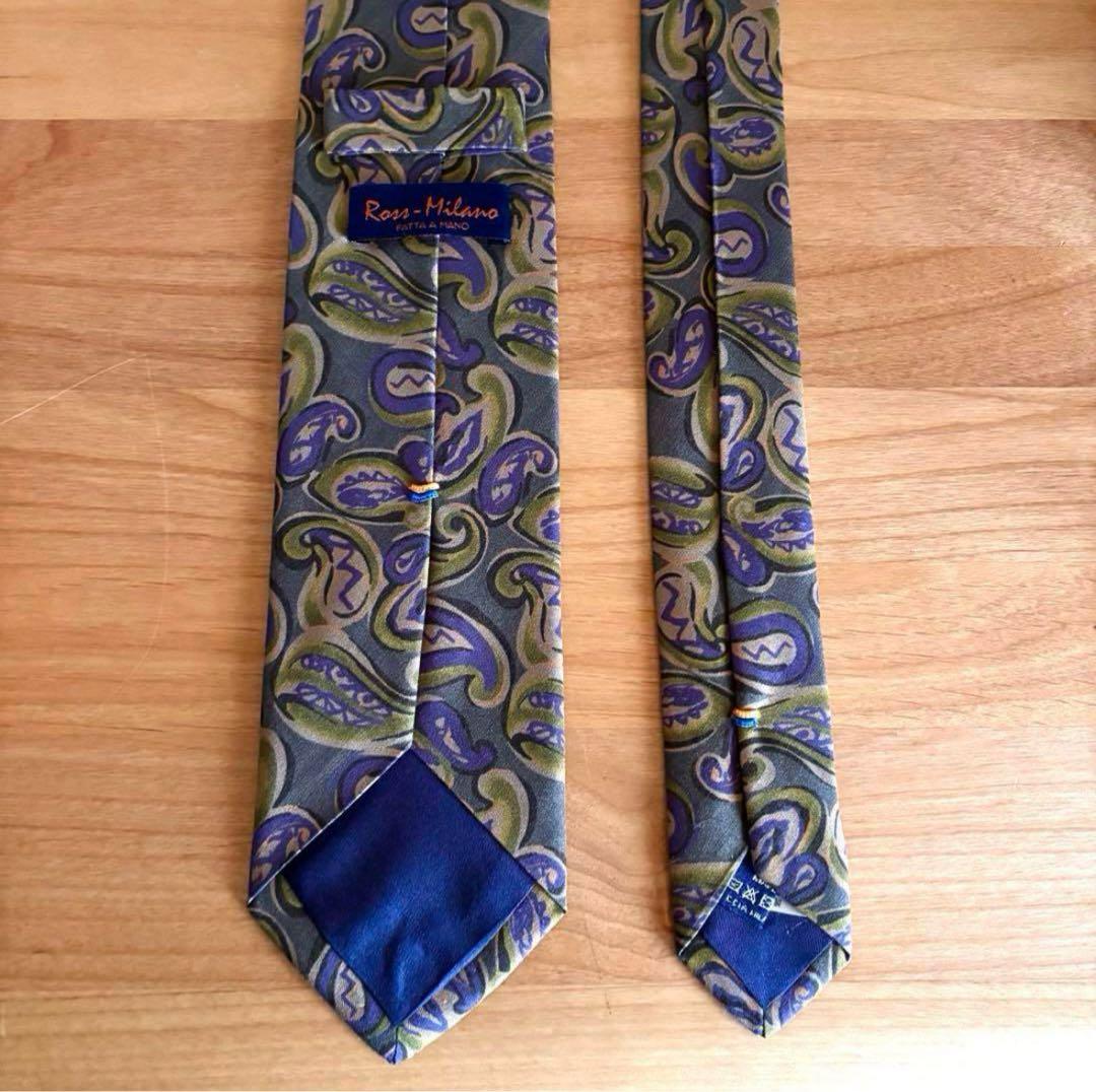 未使用 24AW BEAMS F × ROSS MILANO ペイズリーネクタイ