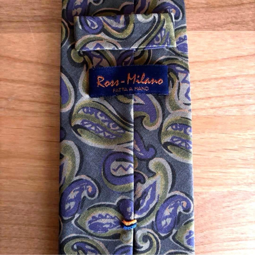 未使用 24AW BEAMS F × ROSS MILANO ペイズリーネクタイ