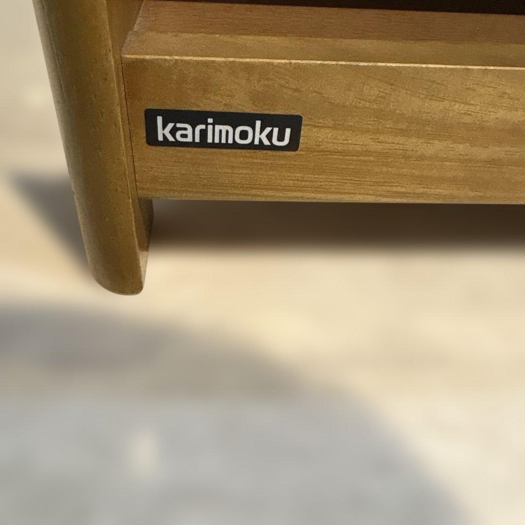 カリモク　スリッパラック　ナチュラルウッド キャビネット