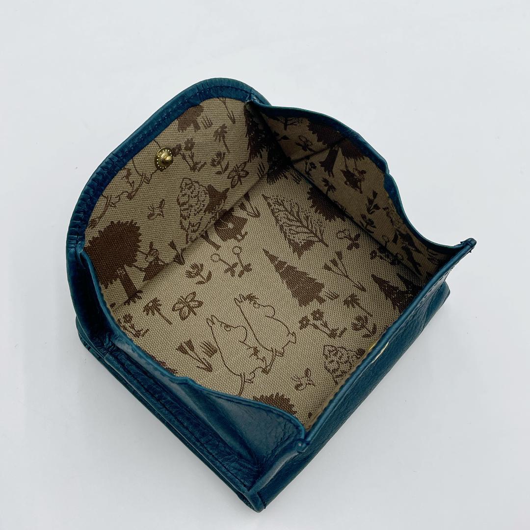 Kissora × MOOMIN 本革レザー 二つ折り財布　m607