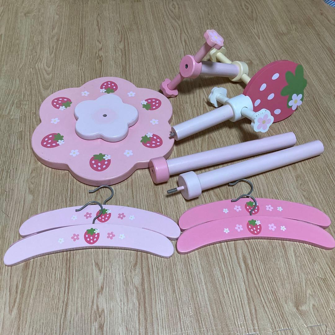 マザーガーデン 木製 ポールハンガー ポールスタンド ハンガーラック