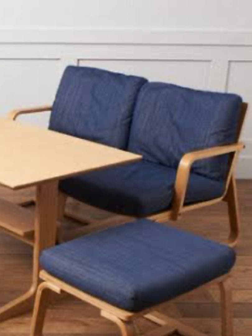 無印良品MUJI★リビングでもダイニングでも使えるソファチェア用カバー★2脚分