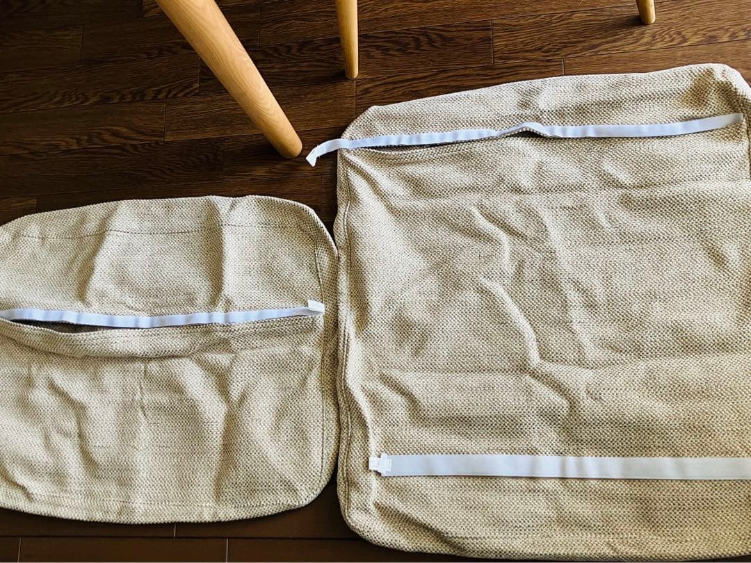 無印良品MUJI★リビングでもダイニングでも使えるソファチェア用カバー★2脚分