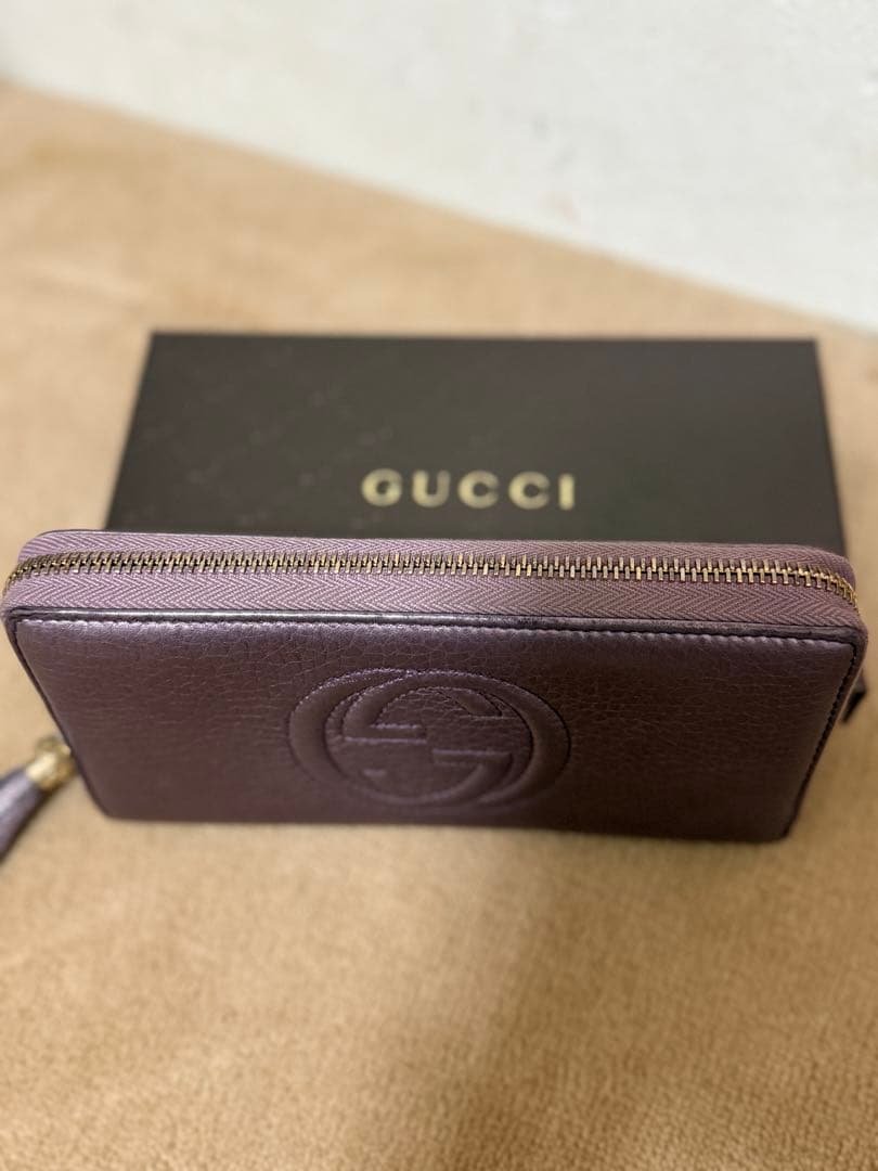 週末限定お値下げ！GUCCI　ソーホー　長財布　ラウンドファスナー　レザー
