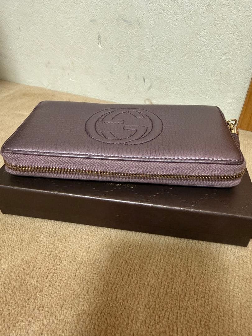 週末限定お値下げ！GUCCI　ソーホー　長財布　ラウンドファスナー　レザー