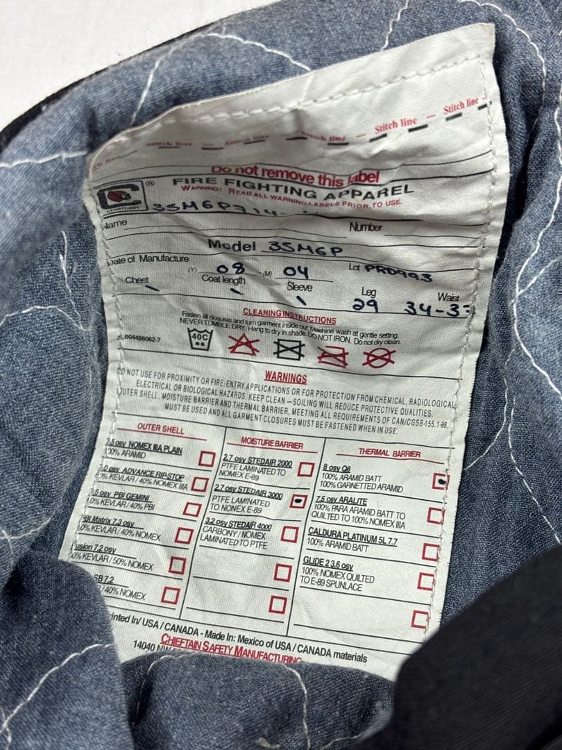 00s Chieftrain Firefighter Pantsファイヤーマン