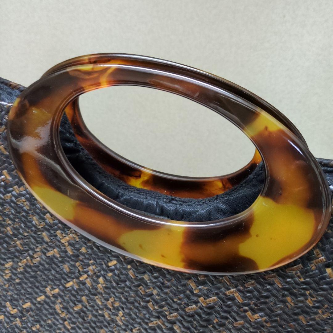 編み込みデザイン ハンドバッグ