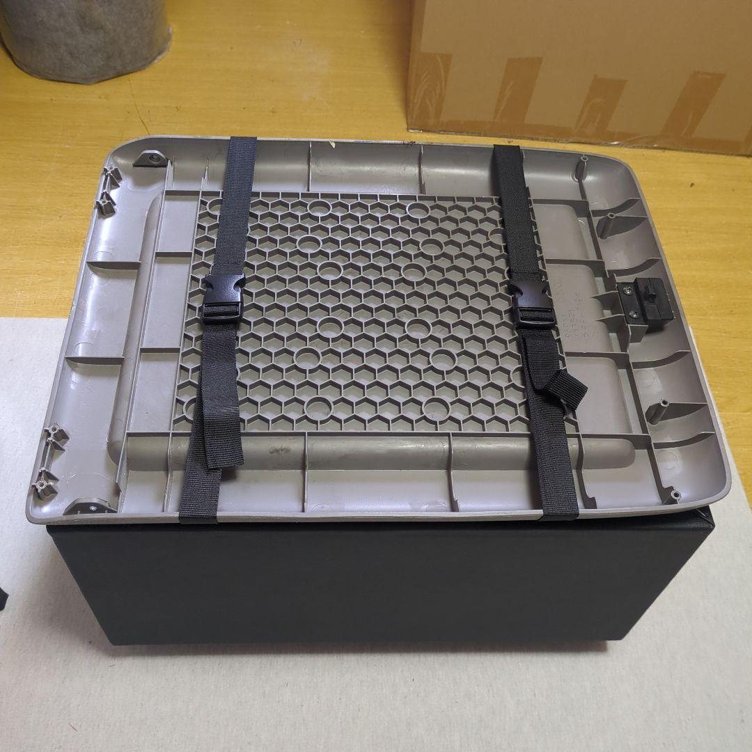 【出桁入母屋化粧造り専用】コンソール棚BOX（載せるタイプ）【ブラックレザー】