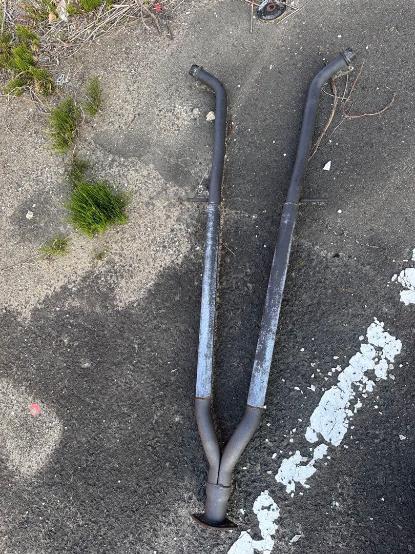 V36スカイラインセダン！ワンオフ中間ストレートマフラー！しょたくん