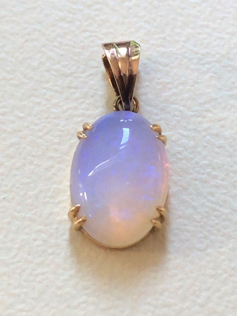昭和レトロ　ヴィンテージ K18 オパールペンダントトップ
